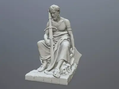 Man Statue 3D print model