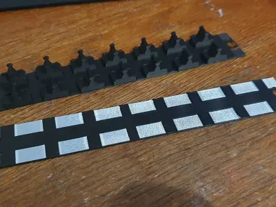 Interior Passenger car 2 and 3 for Rame sur Pneus HO 3D print model