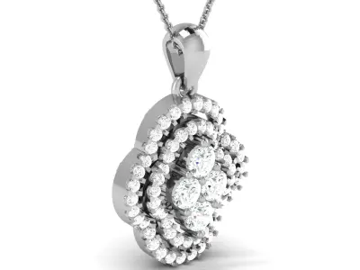 Pendant for Women 3dm STL FBX OBJ Render Details 3D print model