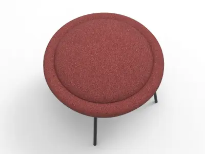 Hat Stool Low-poly 3D model