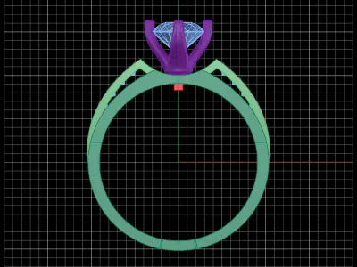Solitaire Ring 01 Free 3D print model