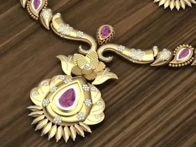 Beautiful indian Kanti set 3D print model