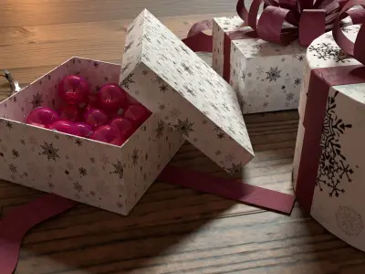 New Year Christmas Presents 3D model