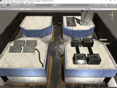 Old Industry-Game Ready Envirronment Free low-poly 3D model