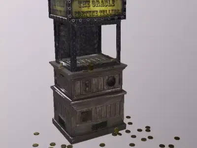 Fortune teller broken Low-poly 3D model