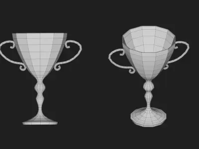 trophy Low-poly 3D model