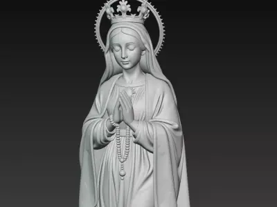 Praying Virgin Mary - Sacred Rosary Statue Collection