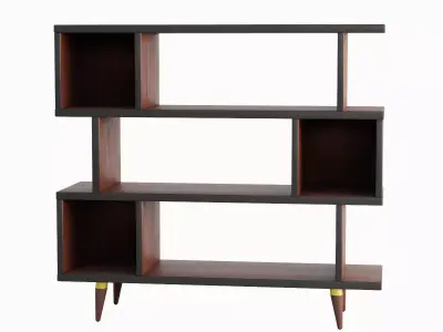 Modern Bookshelf Pack 3D Model Collection