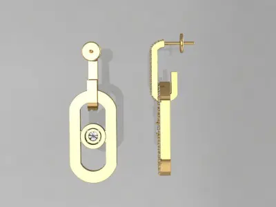 Earrings Messika  3D print model