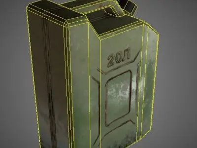 Gas Canister 20 liters Low-poly 3D model