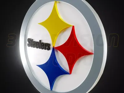 Pittsburgh Steelers logo - Cinematic - 3D print 3D model
