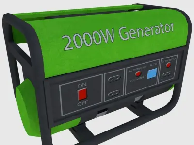 Power Generator - Game Ready Low-poly 3D model