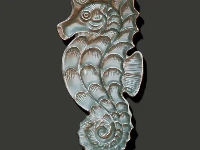 Seahorse dish 3D print model