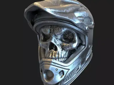  skull pendant jewelry Biker helmet vol5  3D print model