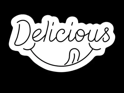 Delicious Neon Sign 3D model