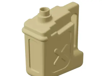Plastic Stylish Jerry Can 3D model