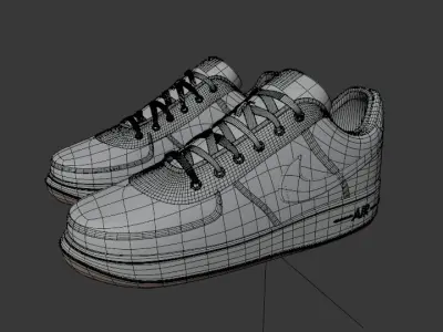 Nike Air Force 1 Editable Color 3D model
