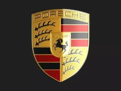 Porsche Logo Emblem 3D model
