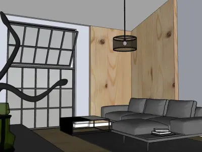 Scandinavian house design 3D model