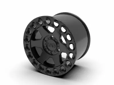 Matte Black Black Rhino Odessa Wheel Series Odessa wheel 3D print model
