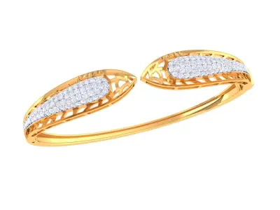 Ultra Vision Mesh Double Head Snake Jewelry  Diamond Bracelet 3D print model