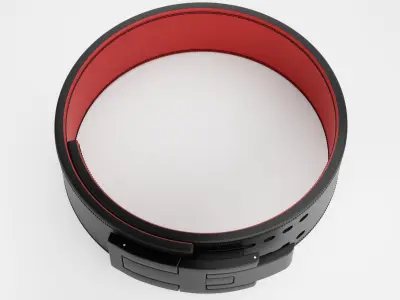 Leather Premium Weightlifting Belt Genuine Leather 2in1 Dip Belt Low-poly 3D model