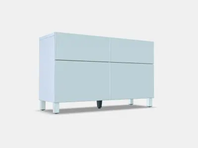 BESTA Storage combination w doors-drawers 5 Low-poly 3D model