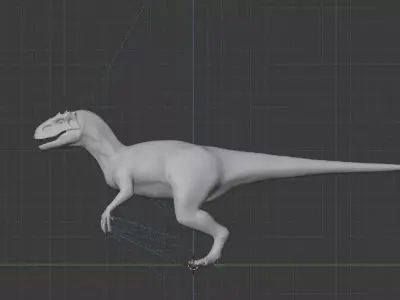 Indominus-Rex t - rex in motion Low-poly 3D model