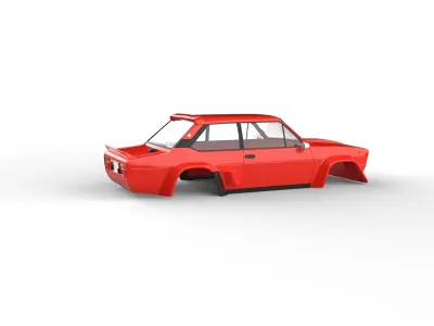 Fiat 131 Abarth 1980 Rc shell 3D print model