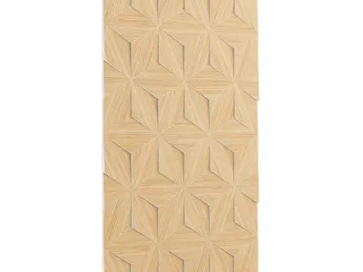 Wooden Decorative Wall Panel 3D model