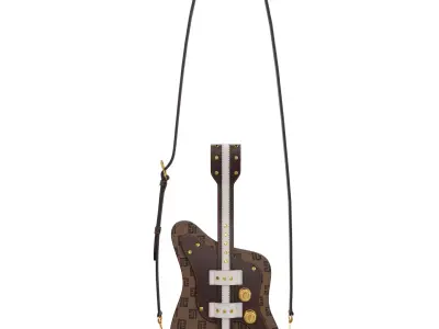 Guitar Monogram Canvas Clutch Low-poly 3D model