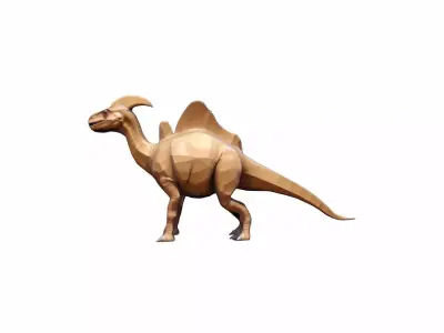 3d Render Parasaurolophus Was A Herbivorous Dinosaur 3D model