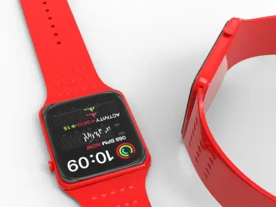 SMART WATCH -RED 3D model