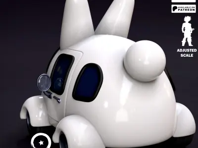 BOSS RABBIT CAR 3D print model
