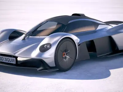 Aston Martin Valkyrie 2018 3D model