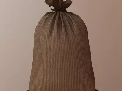 Military Sandbag Low-poly 3D model