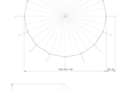 Sperry Tent - Sailcloth tensile structure 3D model