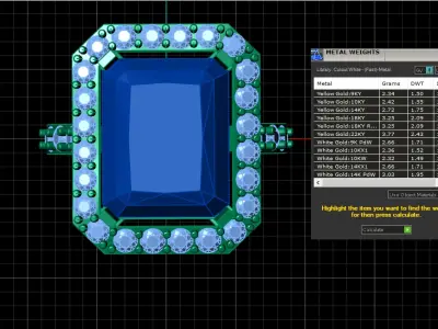 RUBY DIAMOND RING 3D PRINTABLE MODEL  3D print model