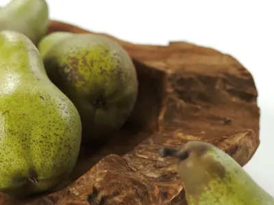 POLYPASTA - wooden bowl teak 01 3D model