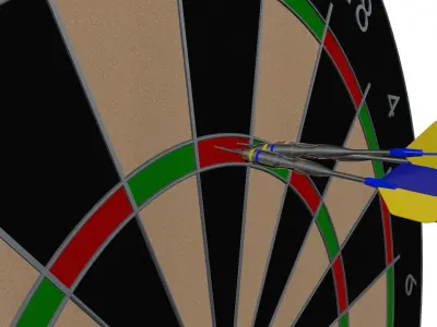 Dart board 3D model