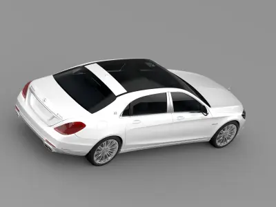Mercedes Maybach S500 4MATIC X222 2016 3D model
