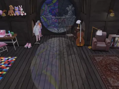 Wednesday scenario 3D model