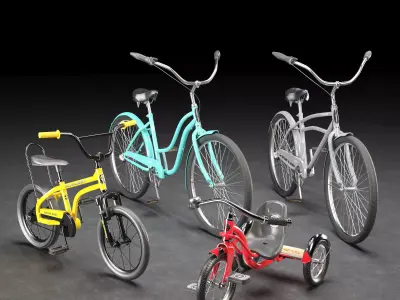 Schwinn Bikes Family 4 Pack 3D model