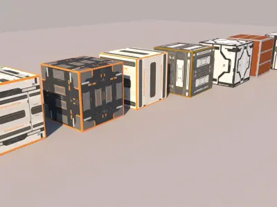 Box Pack  Low-poly 3D model