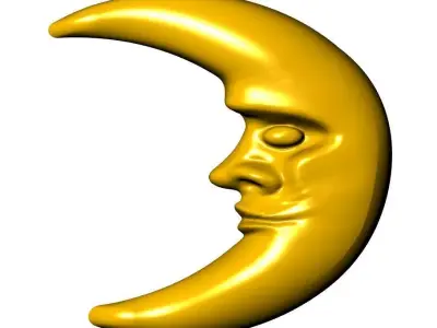  Moon Shoe Ornament 3D print model