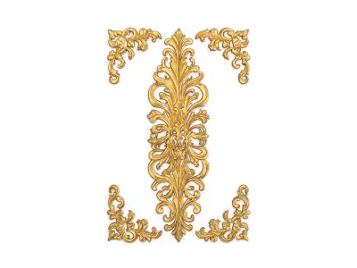 Classic decor ornament carved 39 3D model