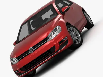 Volkswagen Golf 7 3-Door 2013 3D model