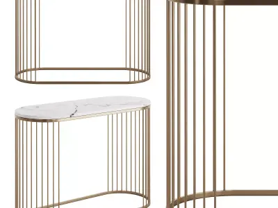 Cazarina Marble Console 3D model