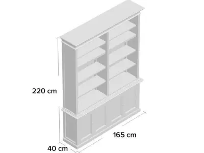Gerold Display Cabinet 3D model