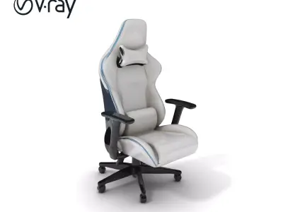 Ergonomic Gaming Chair D Model Pack Low-poly 3D model
